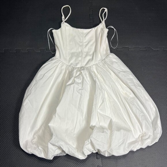 Vici Dresses & Skirts - Vici Womens White Mini Dress With Adjustable Spaghetti Straps & Bubble Hem - Siz